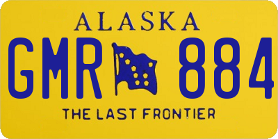 AK license plate GMR884