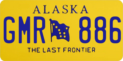 AK license plate GMR886