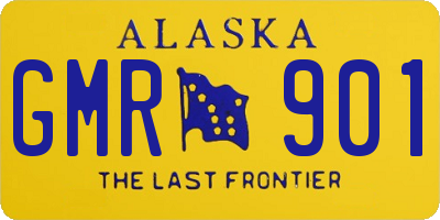 AK license plate GMR901
