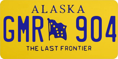 AK license plate GMR904