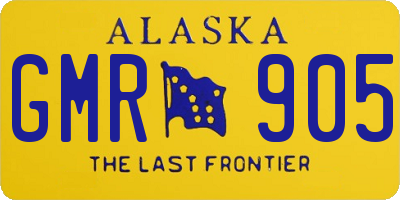 AK license plate GMR905