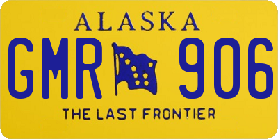 AK license plate GMR906