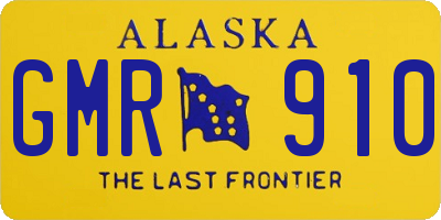 AK license plate GMR910