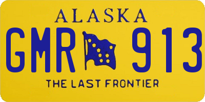 AK license plate GMR913