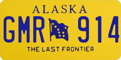 AK license plate GMR914