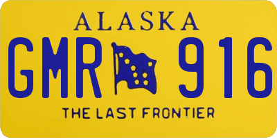AK license plate GMR916