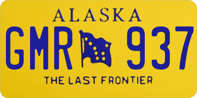 AK license plate GMR937