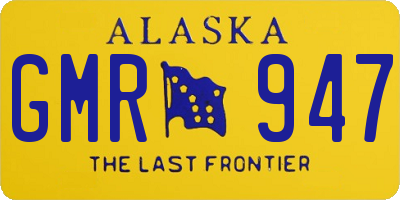 AK license plate GMR947