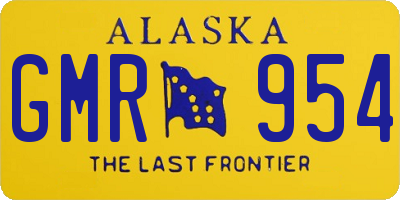 AK license plate GMR954