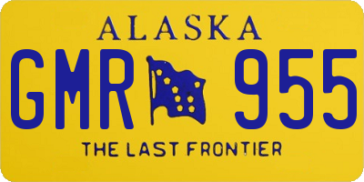 AK license plate GMR955