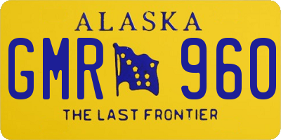 AK license plate GMR960