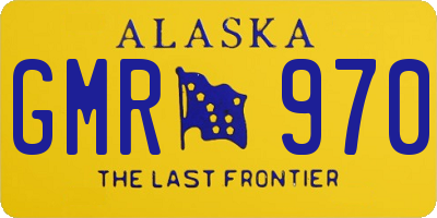 AK license plate GMR970