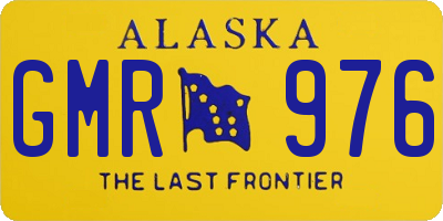 AK license plate GMR976