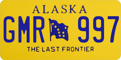 AK license plate GMR997