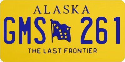 AK license plate GMS261