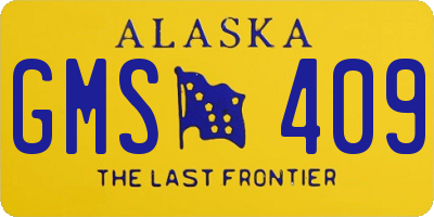 AK license plate GMS409