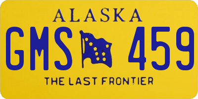 AK license plate GMS459