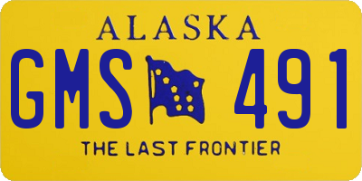 AK license plate GMS491