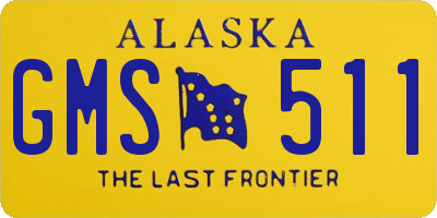AK license plate GMS511