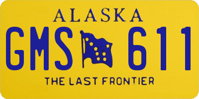 AK license plate GMS611