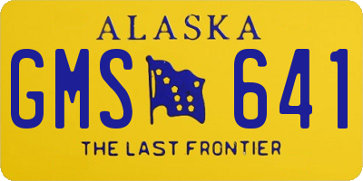 AK license plate GMS641