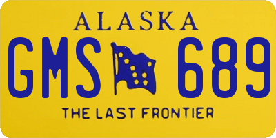AK license plate GMS689