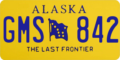 AK license plate GMS842