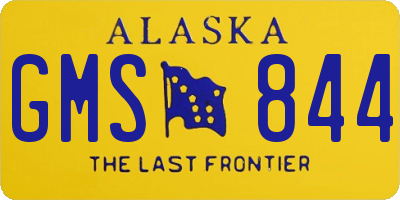 AK license plate GMS844