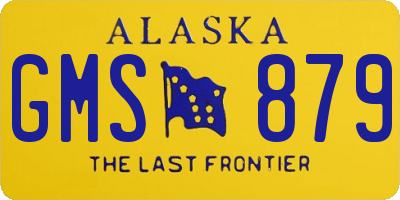 AK license plate GMS879
