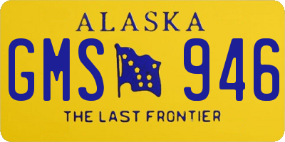 AK license plate GMS946