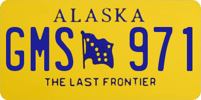 AK license plate GMS971