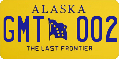 AK license plate GMT002