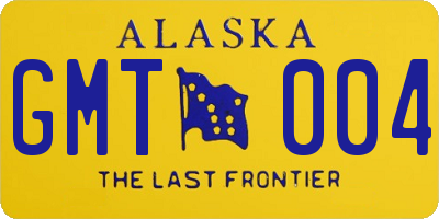 AK license plate GMT004