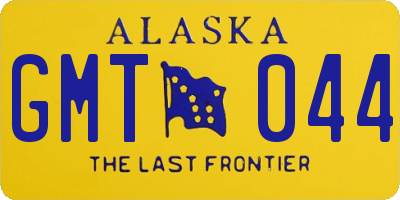 AK license plate GMT044