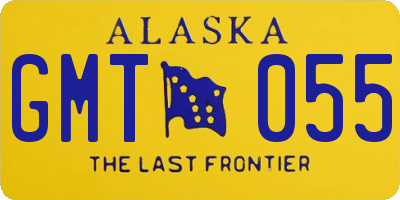 AK license plate GMT055