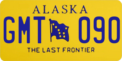 AK license plate GMT090