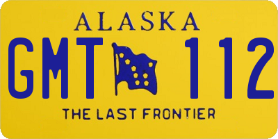 AK license plate GMT112