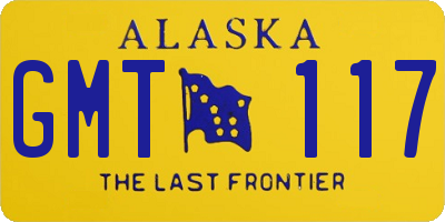 AK license plate GMT117