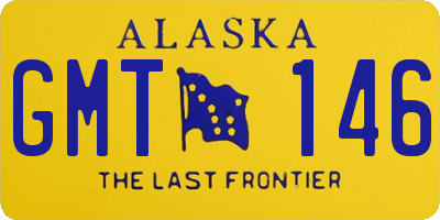 AK license plate GMT146