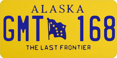 AK license plate GMT168