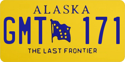 AK license plate GMT171