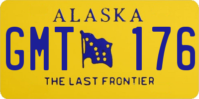 AK license plate GMT176