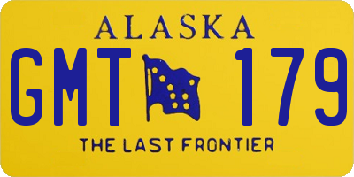 AK license plate GMT179