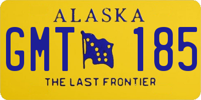 AK license plate GMT185