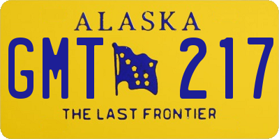 AK license plate GMT217