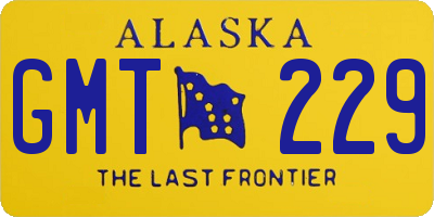 AK license plate GMT229