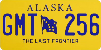 AK license plate GMT256