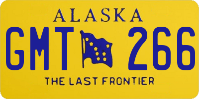 AK license plate GMT266
