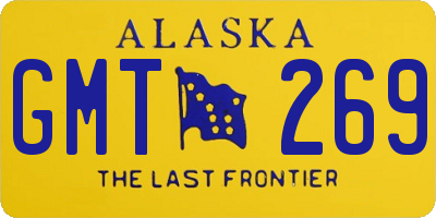 AK license plate GMT269