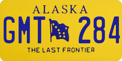AK license plate GMT284